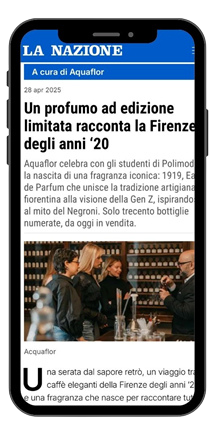 La Nazione - Un profumo ad edizione limitata racconta la Firenze degli anni ‘20